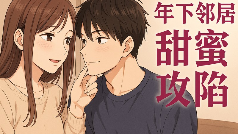 年下邻居 甜蜜攻陷 漫画男女主角在楼道相遇的心动场景